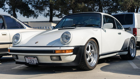 White Porsche 930 Turbo